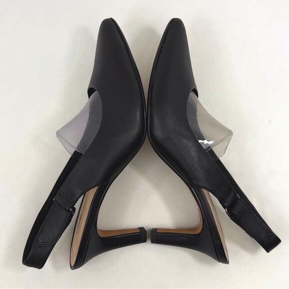 Elegant Black Slingback Heels - Picture 7 of 14